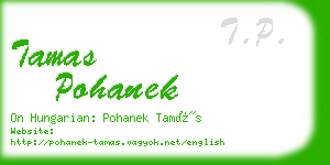 tamas pohanek business card